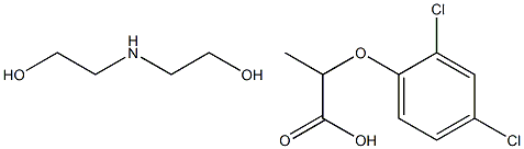 bis(2-hydroxyethyl)ammonium (±)-2-(2,4-dichlorophenoxy)propionate Structural