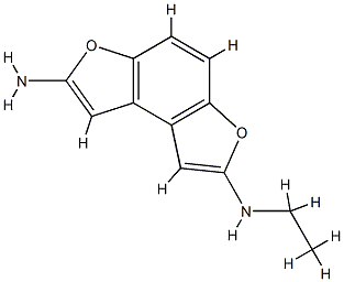 Benzo[1,2-b:4,3-b]difuran-2,7-diamine,  N-ethyl-  (9CI) Structural