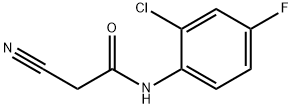 N-(2-chloro-4-fluorophenyl)-2-cyanoacetamide Structural