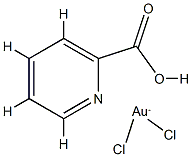 Dichloro(2-pyridinecarboxylato)gold Structural