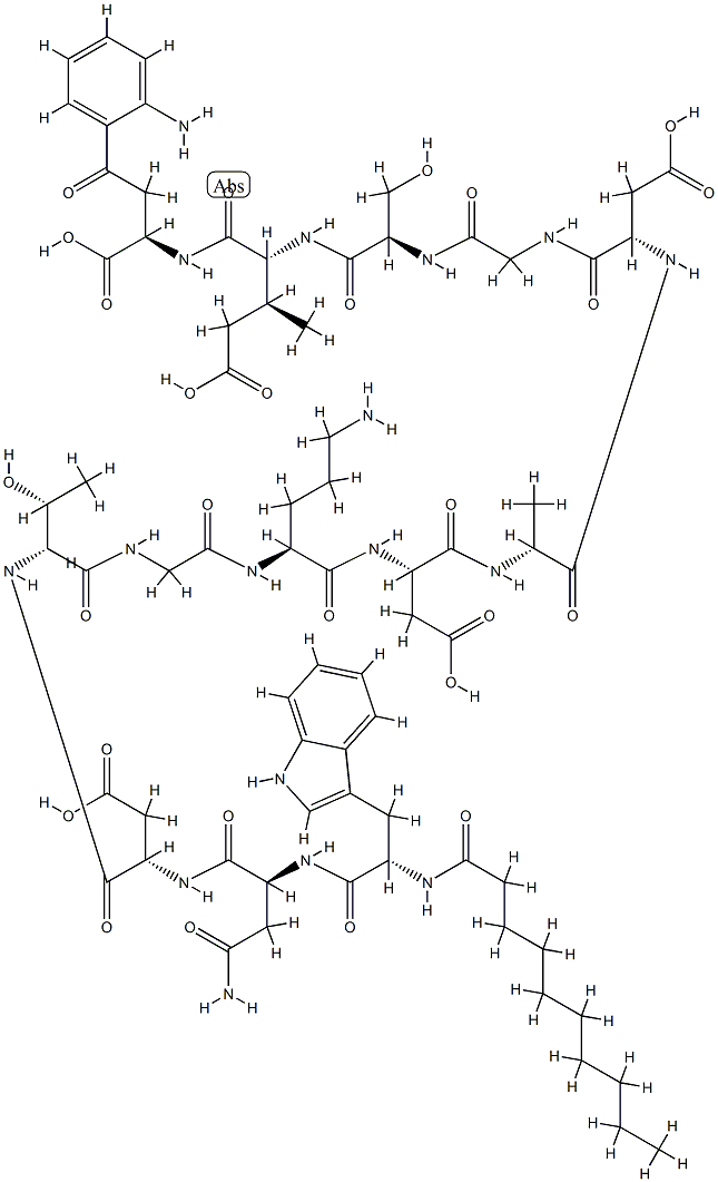 Linear DaptoMycin Structural