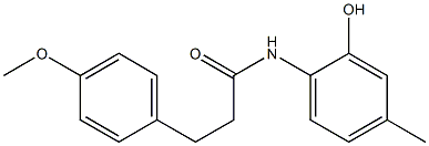 N-(2-hydroxy-4-methylphenyl)-3-(4-methoxyphenyl)propanamide Structural
