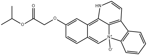 isopropyl 2-((8-oxo-8H-benzo[c]indolo[3,2,1-ij][1,5]naphthyridin-12-yl)oxy)acetate Structural