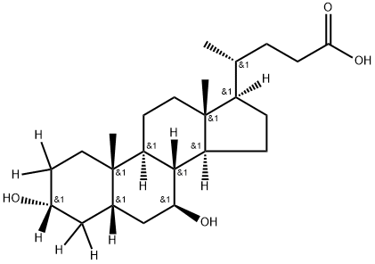 Ursodeoxycholic Acid-d5 Structural