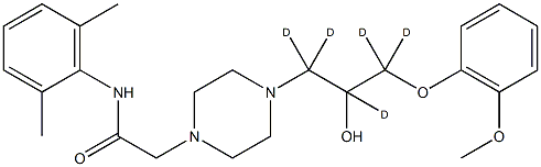 Ranolazine-d5 Structural