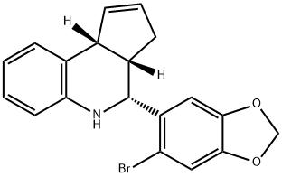 (3aS*,4R*,9bR*)-4-(6-Bromo-1,3-benzodioxol-5-yl)-3a,4,5,9b-3H-cyclopenta[c]quinoline