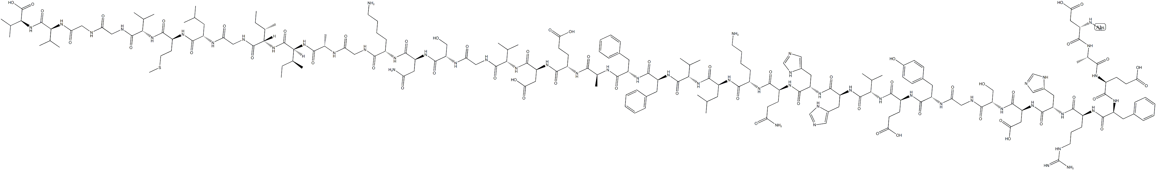 AMYLOID BETA-PROTEIN (HUMAN, 1-40) TRIFLUOROACETATE Structural