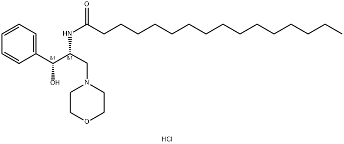 D-THREO-1-PHENYL-2-HEXADECANOYLAMINO-3-MORPHOLINO-1-PROPANOL HCL Structural