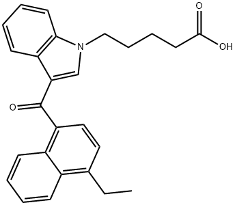 JWH 210 N-pentanoic acid metabolite Structural