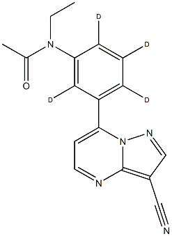 Zaleplon-D4 solution Structural