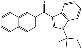 JWH 018 2'-naphthyl-N-(1,1-dimethylpropyl) isomer Structural