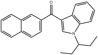JWH 018 2naphthyl-N-(1-ethylpropyl) isomer Structural