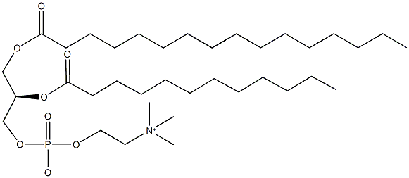 1-Palmitoyl-2-lauroyl-sn-glycero-3-PC Structural