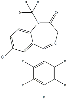 Diazepam-d8 Structural