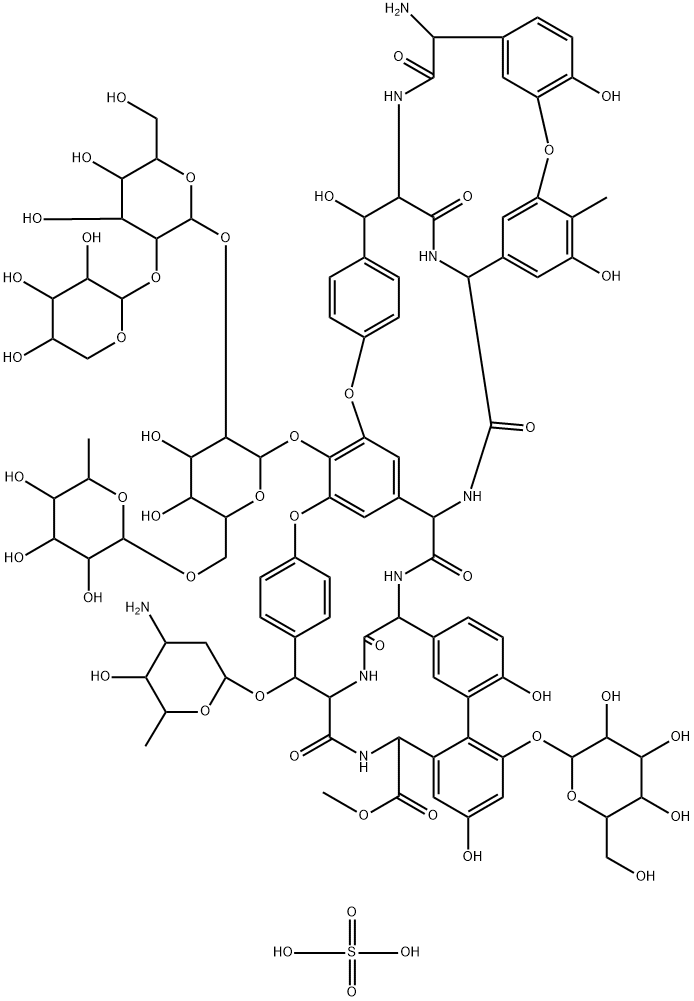 Ristocetin A (sulfate) Structural