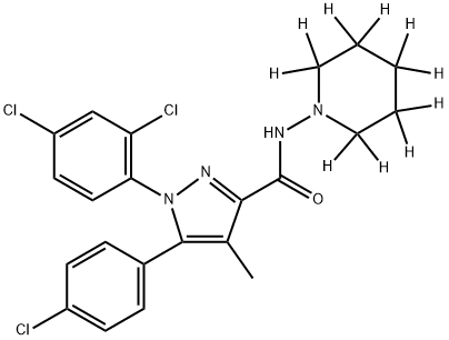 Rimonabant-d10 Structural