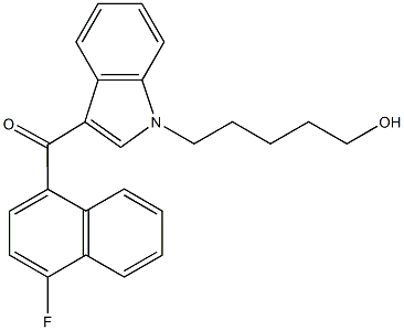 JWH 412 N-(5-hydroxypentyl) metabolite Structural