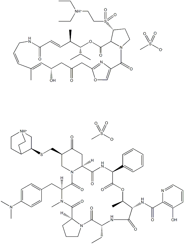 Quinupristin-Dalfopristin Complex (mesylate) Structural