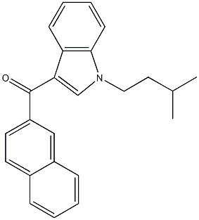 JWH 018 2'-naphthyl-N-(3-methylbutyl) isomer Structural