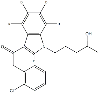 JWH 203 N-(4-hydroxypentyl) metabolite-d5 Structural