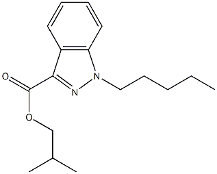Isobutyl 1-pentyl-1H-indazole-3-carboxylate Structural
