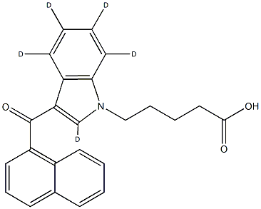 JWH 018 N-pentanoic acid metabolite-d5 Structural