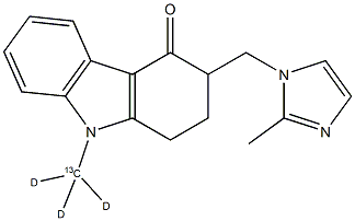 Ondansetron-13C-D3 Structural