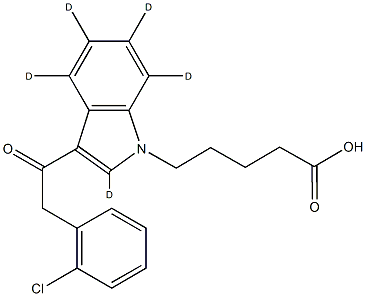 JWH 203 N-pentanoic acid metabolite-d5 Structural