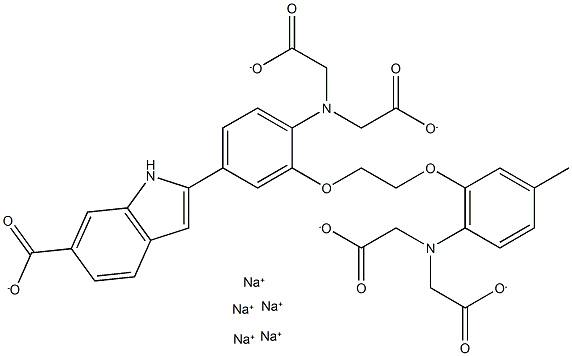 Indo-1 (sodium salt) Structural