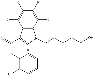 JWH 203 N-(5-hydroxypentyl) metabolite-d5 Structural