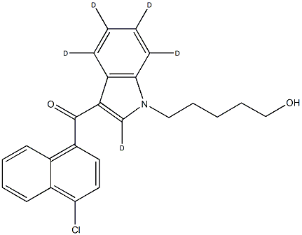 JWH 398 N-(5-hydroxypentyl) metabolite-d5 Structural