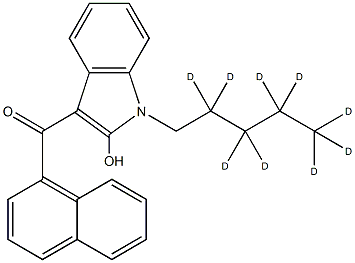 JWH 018 2-hydroxyindole metabolite-d9 Structural