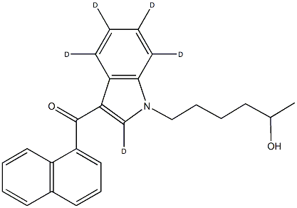 JWH 019 N-(5-hydroxyhexyl) metabolite-d5 Structural