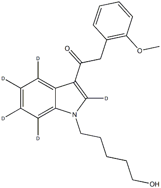 JWH 250 N-(5-hydroxypentyl) metabolite-d5 Structural