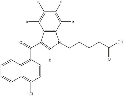 JWH 398 N-pentanoic acid metabolite-d5 Structural