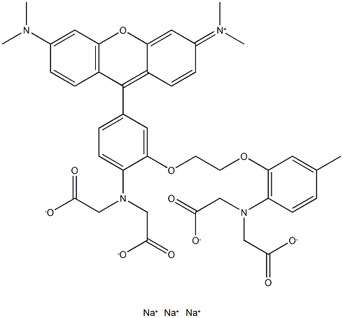 Rhod-2 (sodium salt) Structural