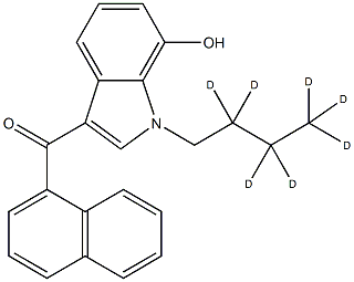 JWH 073 7-hydroxyindole metabolite-d7 Structural