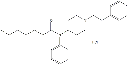 Heptanoyl fentanyl (hydrochloride) Structural