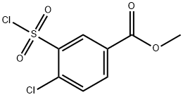 methyl 4-chloro-3-(chlorosulfonyl)benzoate Structural