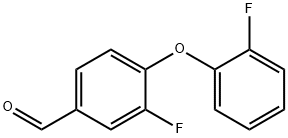 3-fluoro-4-(2-fluorophenoxy)benzaldehyde Structural