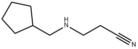 3-[cyclopentyl(methyl)amino]propanenitrile Structural