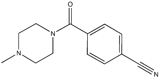 4-[(4-METHYLPIPERAZIN-1-YL)CARBONYL]BENZONITRILE Structural