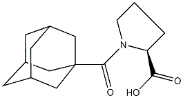 (2S)-1-(1-adamantylcarbonyl)pyrrolidine-2-carboxylic acid Structural