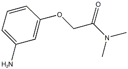 2-(3-aminophenoxy)-N,N-dimethylacetamide Structural