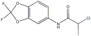 2-chloro-N-(2,2-difluoro-2H-1,3-benzodioxol-5-yl)propanamide Structural