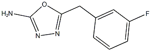 5-[(3-fluorophenyl)methyl]-1,3,4-oxadiazol-2-amine