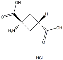 (TRANS)-1-AMINOCYCLOBUTANE-1,3-DICARBOXYLIC ACID HYDROCHLORIDE Structural