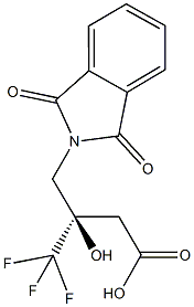 (3R)-3-[(1,3-DIOXO-1,3-DIHYDRO-2H-ISOINDOL-2-YL)METHYL]-4,4,4-TRIFLUORO-3-HYDROXYBUTANOIC ACID Structural