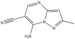 7-AMINO-2-METHYLPYRAZOLO[1,5-A]PYRIMIDINE-6-CARBONITRILE Structural