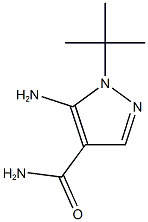 5-Amino-1-tert-butyl-1H-pyrazole-4-carboxamide Structural